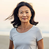 Woman at the beach